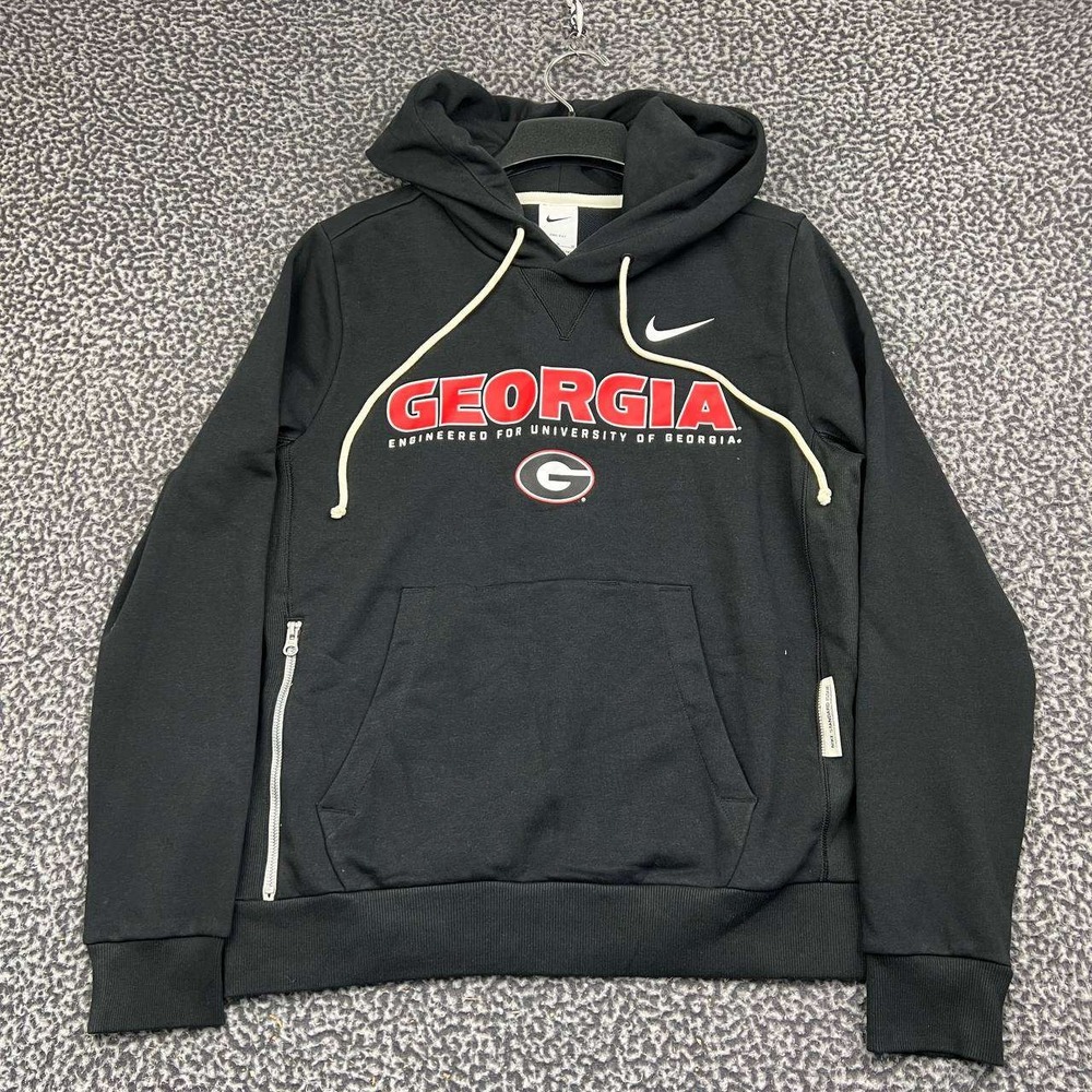 Nike Georgia Bulldogs Dri-FIT Hoodie Women Medium Black Long Sleeve New M